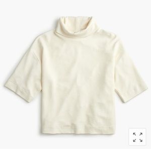 J.CREW 365 CREPE DROP-SLEEVE TURTLENECK SWEATER
SMALL / IVORY